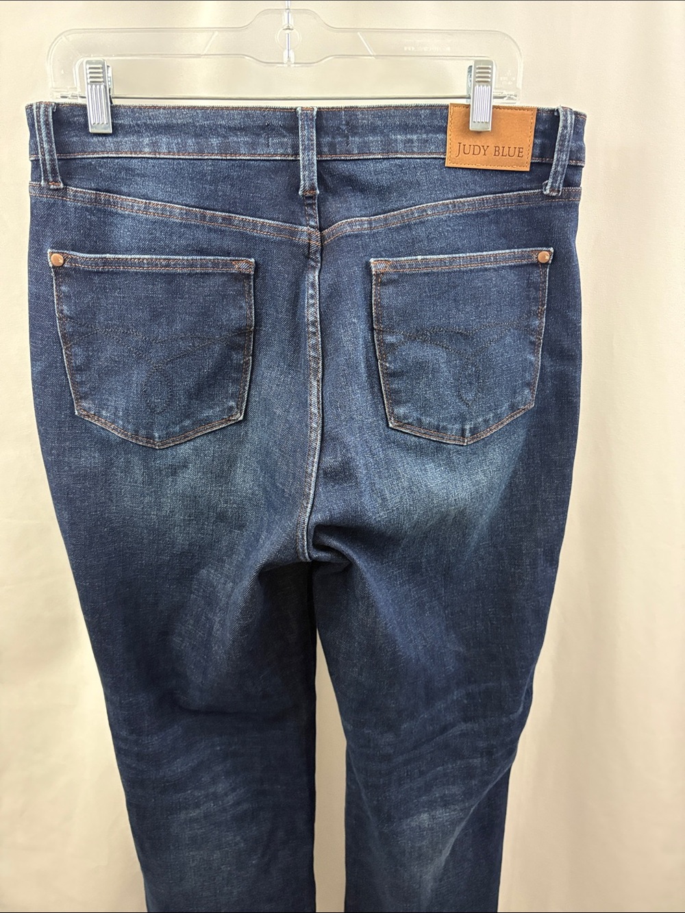 Judy Blue Jeans Womens Size 13/31 Straight Fit Stretch Blue Denim Buttonfly - Picture 6 of 7